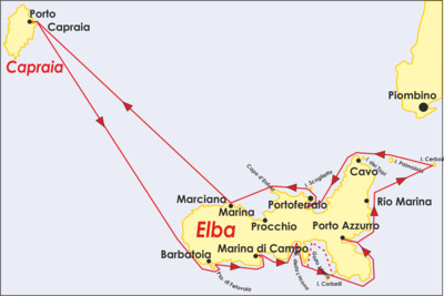 Törn - eine Woche - Elba-Capraia